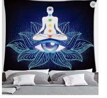 Load image into Gallery viewer, Mini Yoga Meditation Tapestry