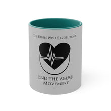 Load image into Gallery viewer, RWR End The Abuse Movement 11oz Accent Mug