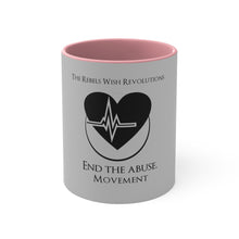 Load image into Gallery viewer, RWR End The Abuse Movement 11oz Accent Mug