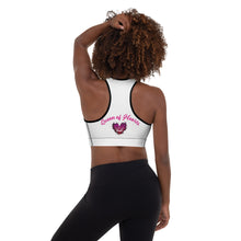 Load image into Gallery viewer, Queen of Hearts Padded Sports Bra