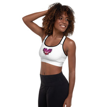 Load image into Gallery viewer, Queen of Hearts Padded Sports Bra