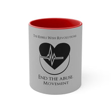 Load image into Gallery viewer, RWR End The Abuse Movement 11oz Accent Mug