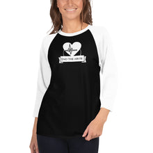 Load image into Gallery viewer, End The Abuse. 3/4 sleeve raglan shirt