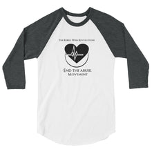 Load image into Gallery viewer, End The Abuse RWR Movement 3/4 sleeve Baseball T-shirt