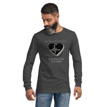 Load image into Gallery viewer, End The Abuse RWR Movement Slim Fit Long Sleeve Tee with outline & shadow