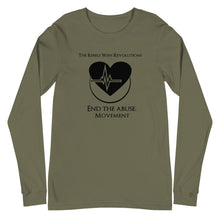 Load image into Gallery viewer, End The Abuse RWR Movement Slim Fit Long Sleeve Tee