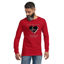 Load image into Gallery viewer, End The Abuse RWR Movement Slim Fit Long Sleeve Tee with outline & shadow