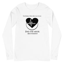 Load image into Gallery viewer, End The Abuse RWR Movement Slim Fit Long Sleeve Tee