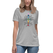 Load image into Gallery viewer, Women's Chakra Tree of Life Relaxed T-Shirt