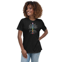 Load image into Gallery viewer, Ladies Chakra Tree of Life Relaxed T-Shirt