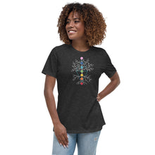 Load image into Gallery viewer, Ladies Chakra Tree of Life Relaxed T-Shirt