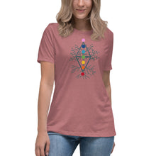 Load image into Gallery viewer, Women's Chakra Tree of Life Relaxed T-Shirt