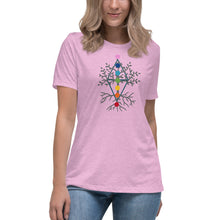 Load image into Gallery viewer, Women's Chakra Tree of Life Relaxed T-Shirt