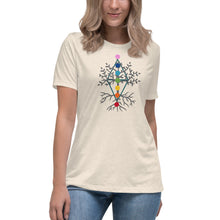 Load image into Gallery viewer, Women's Chakra Tree of Life Relaxed T-Shirt