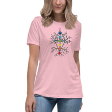Load image into Gallery viewer, Women's Chakra Tree of Life Relaxed T-Shirt