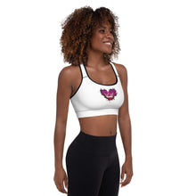 Load image into Gallery viewer, Queen of Hearts Padded Sports Bra
